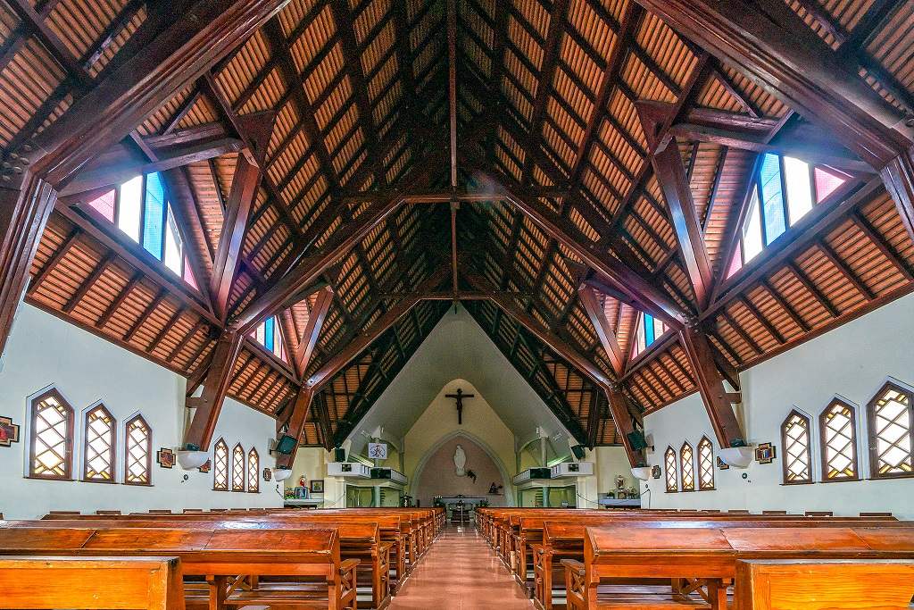 Inside Domaine de Marie Church