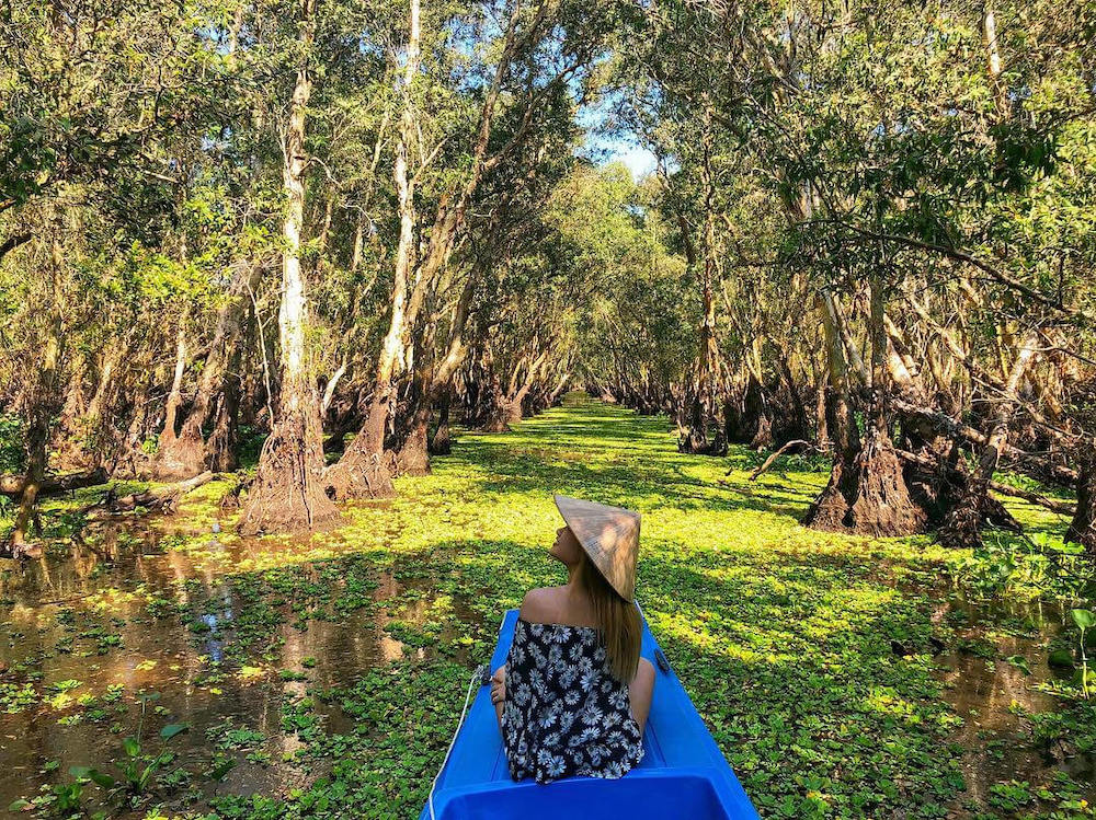 Canoeing in Tra Su Forest